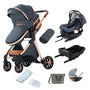 blue premium baby stroller