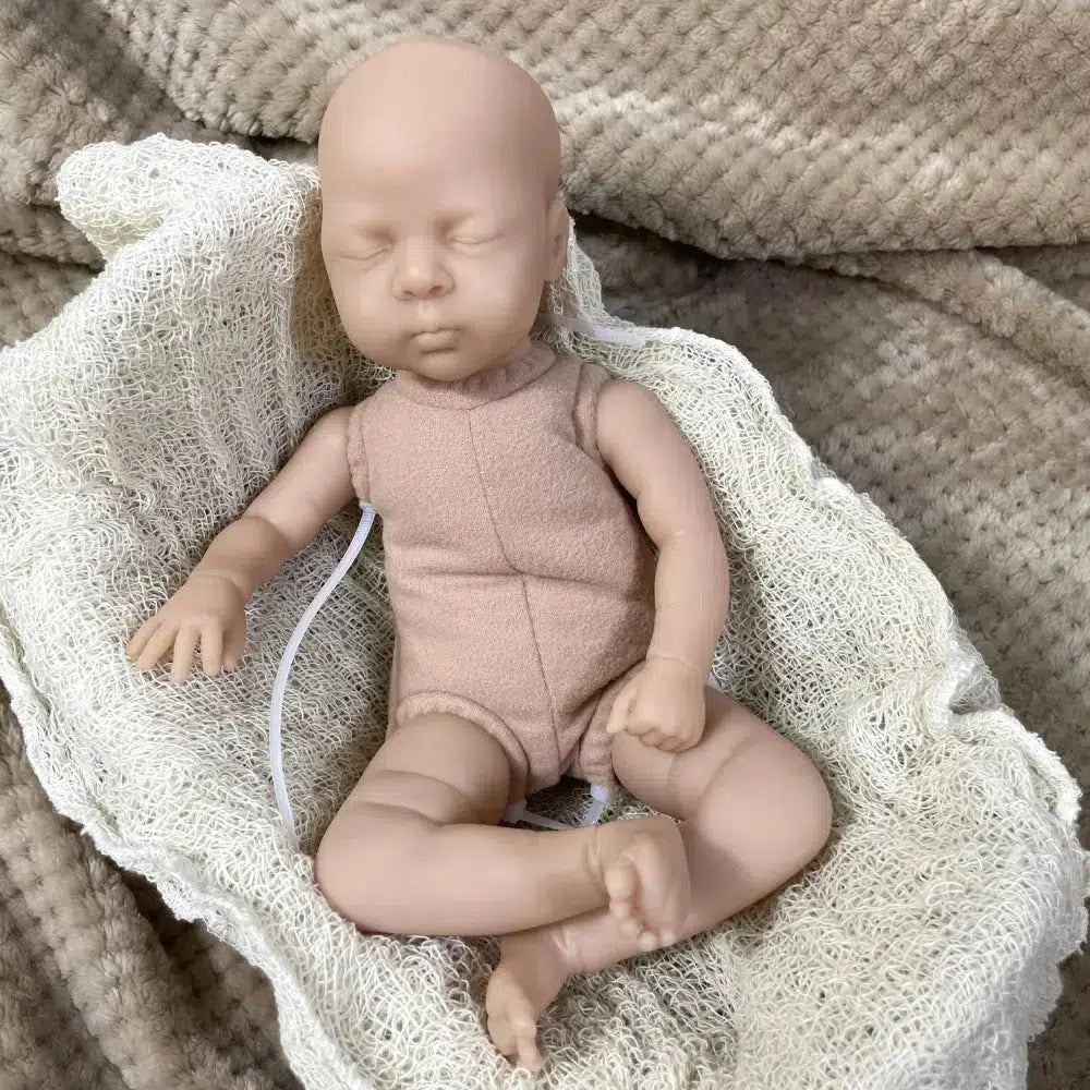 12 Inches Mini bebe reborn kit Luna Reborn Baby Vinyl Doll Kit Unpainted Unassembled Doll Parts DIY Blank Reborn Doll Kit-Maternity Miracles - Mom & Baby Gifts