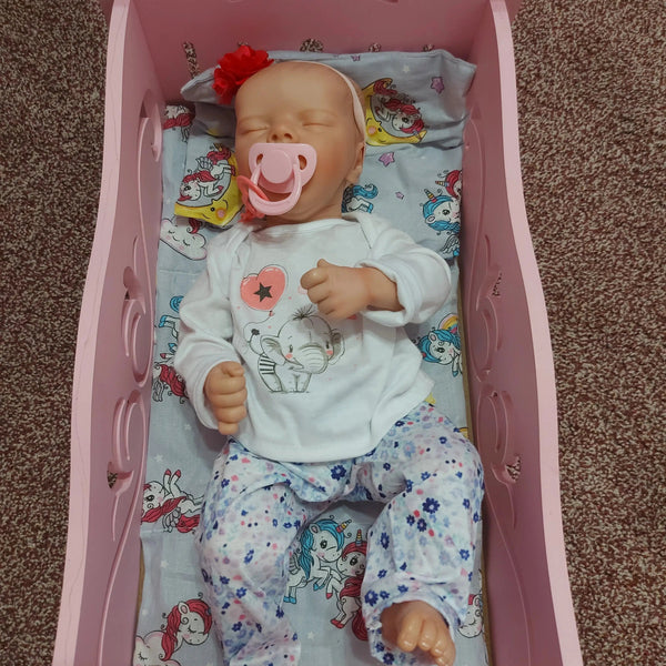 17inch Finished Reborn Baby Doll Twin A Full Vinyl Body Or Cloth Body 3D Skin Visible Veins Collectible Art Doll For Girls-Maternity Miracles - Mom & Baby Gifts