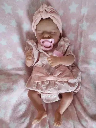 17inch Finished Reborn Baby Doll Twin A Full Vinyl Body Or Cloth Body 3D Skin Visible Veins Collectible Art Doll For Girls-Maternity Miracles - Mom & Baby Gifts