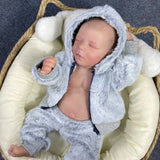 43CM Reborn Baby Doll Full Silicone Vinyl Body Boy Or Girl Washable Newborn Baby Doll 3D Skin Tone Visible Veins Dolls Gift-Maternity Miracles - Mom & Baby Gifts