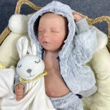 43CM Reborn Baby Doll Full Silicone Vinyl Body Boy Or Girl Washable Newborn Baby Doll 3D Skin Tone Visible Veins Dolls Gift-Maternity Miracles - Mom & Baby Gifts