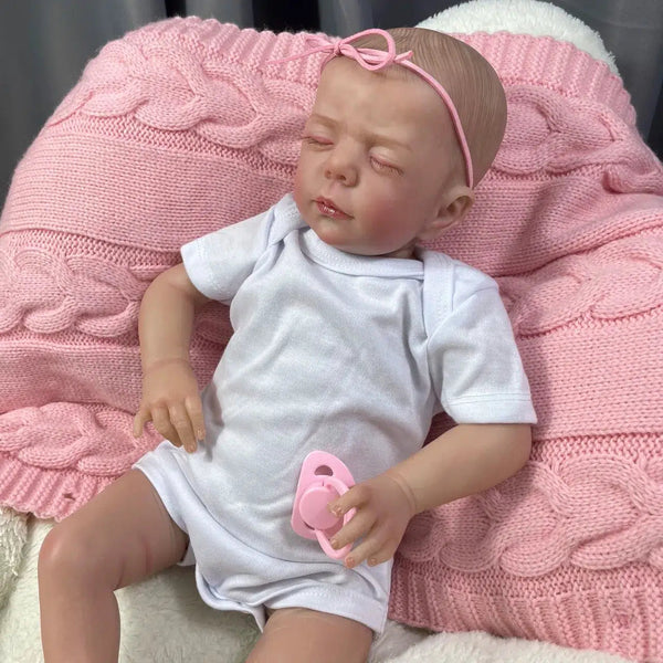 19Inch New Face Reborn Baby Doll Luise 3D Skin Visible Veins High Quality Handmade Newborn Toy Figure Gift For Girls-Maternity Miracles - Mom & Baby Gifts