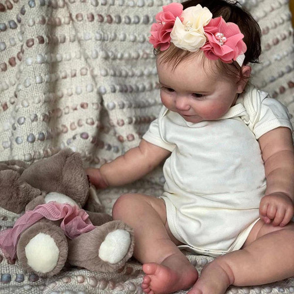 50CM Full Vinyl Body Girl Waterproof Reborn Doll Maddie Hand-Detailed Painted with Visible Veins Lifelike 3D Skin Tone Toy Gift-Maternity Miracles - Mom & Baby Gifts