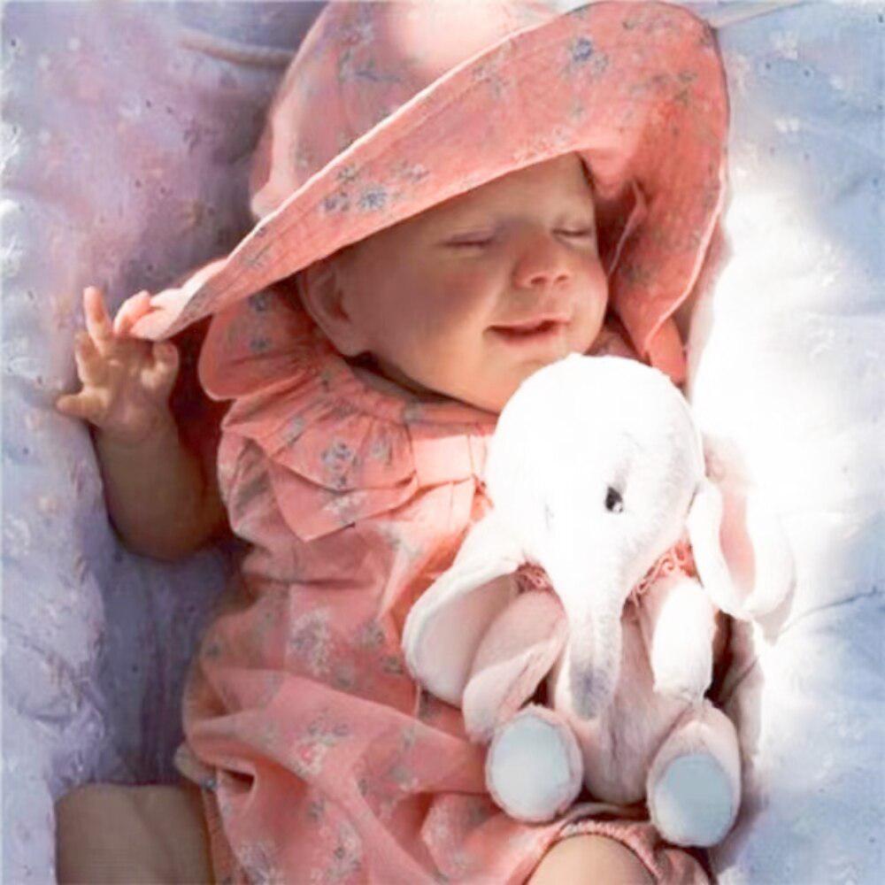 19.6-Inch Reborn April Silicone Vinyl Doll: Curly Hair, Cloth Body - Finished Baby Doll-Maternity Miracles - Mom & Baby Gifts