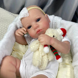 50CM Already Painted Finished Reborn Baby Doll LouLou Awake Newborn Baby Size 3D Skin Visible Veins Collectible Art Doll-Maternity Miracles - Mom & Baby Gifts