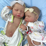 20Inch Already Painted Reborn Doll LouLou Twins Full Vinyl Body Washable 3D Skin Visible Veins Lifelike Newborn Toy For Girls-Maternity Miracles - Mom & Baby Gifts