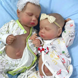 20Inch Already Painted Reborn Doll LouLou Twins Full Vinyl Body Washable 3D Skin Visible Veins Lifelike Newborn Toy For Girls-Maternity Miracles - Mom & Baby Gifts