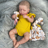 50CM Bebe Reborn Baby Dolls LouLou Sleeping Girl Lifelike Silicone Vinyl Newborn 3D Skin Visible Veins DIY Toys For Girls-Maternity Miracles - Mom & Baby Gifts