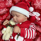 50CM Finished Reborn Baby Dolls LouLou Girl Merry Christmas Gift Lifelike Silicone Vinyl Newborn 3D Skin Visible Veins DIY Toys-Maternity Miracles - Mom & Baby Gifts