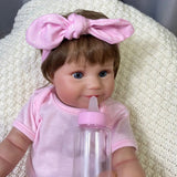 50CM Full Body Vinyl Girl Waterproof Reborn Doll Maddie Hand-Detailed Painting with Visible Veins Lifelike 3D Skin Tone Gift-Maternity Miracles - Mom & Baby Gifts