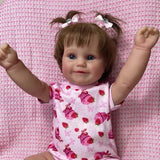 50CM Full Body Vinyl Girl Waterproof Reborn Doll Maddie Hand-Detailed Painting with Visible Veins Lifelike 3D Skin Tone Gift-Maternity Miracles - Mom & Baby Gifts