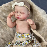 20inch LouLou Full Body Silicone Vinyl Washable Newborn Baby Doll Reborn Sleeping Flexible 3D Skin Tone with Visible Veins Doll-Maternity Miracles - Mom & Baby Gifts