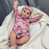 50CM Reborn Baby Dolls Maddie Girl Lifelike Silicone Vinyl Newborn 3D Skin Visible Veins DIY Toys Christmas Gift For Girls-Maternity Miracles - Mom & Baby Gifts