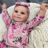 50CM Reborn Baby Dolls Maddie Girl Lifelike Silicone Vinyl Newborn 3D Skin Visible Veins DIY Toys Christmas Gift For Girls-Maternity Miracles - Mom & Baby Gifts