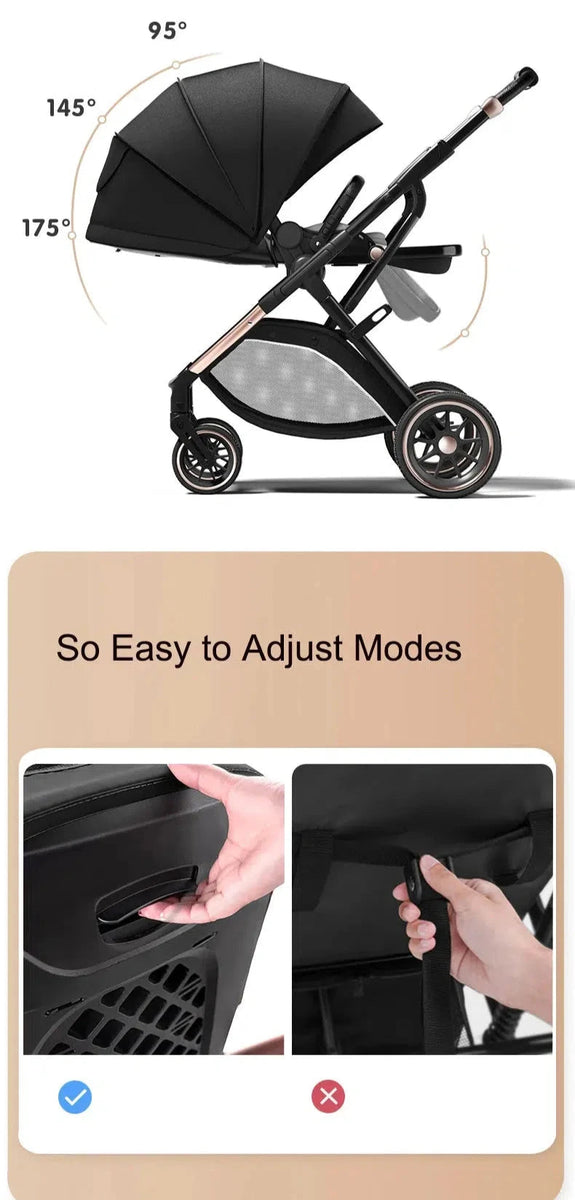 2025 Urban Lightweight Stroller - Compact Fold Design-Maternity Miracles - Mom & Baby Gifts