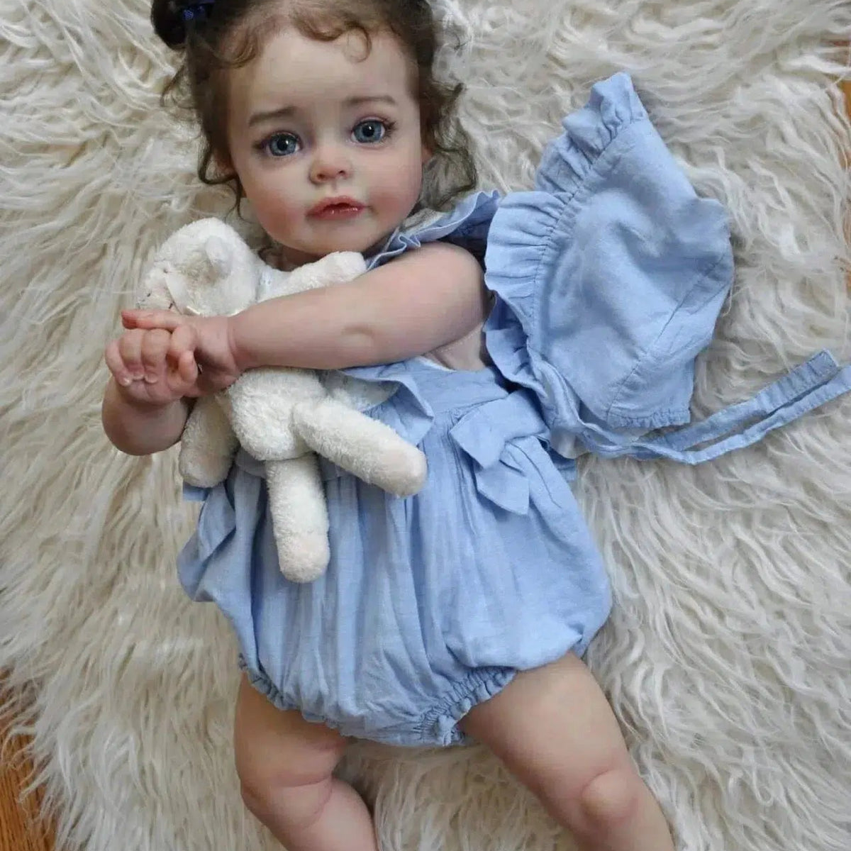 24inch Already Painted Finished Doll Reborn Baby Girl Princess Sue-Sue 3D Skin Visible Veins Hand Rooted Hair-Maternity Miracles - Mom & Baby Gifts