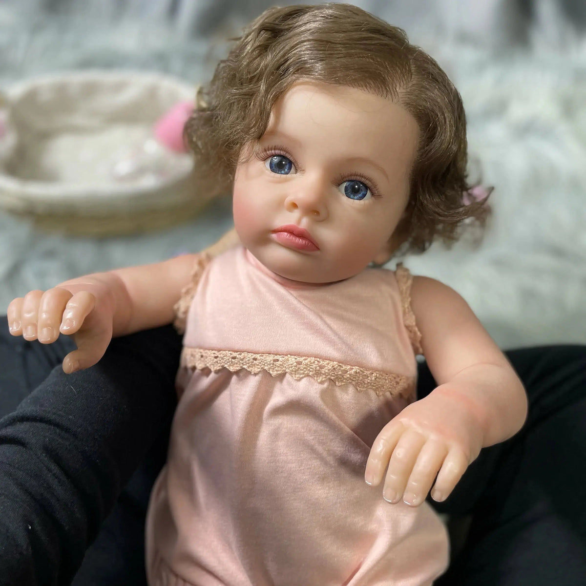 60CM Realistic Huge Toddler Doll Finished Reborn Baby Dolls Tutti DIY Handmade Dolls Toy Christmas Gift For Girls-Maternity Miracles - Mom & Baby Gifts