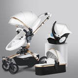 3-In-1 Luxury 360° Rotating Baby Stroller Travel System-Maternity Miracles - Mom & Baby Gifts