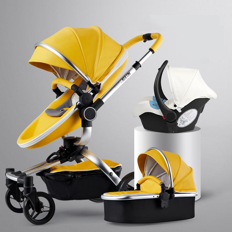 3-In-1 Luxury 360° Rotating Baby Stroller Travel System-Maternity Miracles - Mom & Baby Gifts