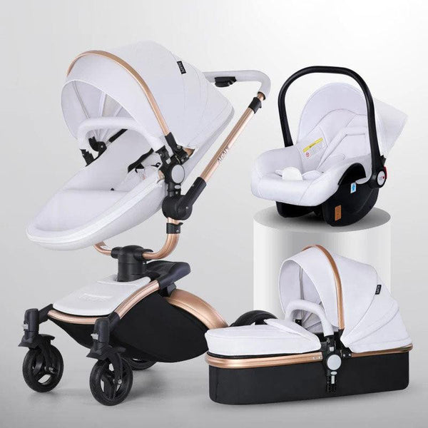 3-in-1 Luxury 360° Rotating Baby Stroller-Maternity Miracles - Mom & Baby Gifts