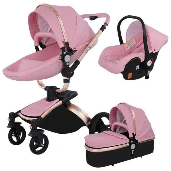 3-in-1 Luxury 360° Rotating Baby Stroller-Maternity Miracles - Mom & Baby Gifts