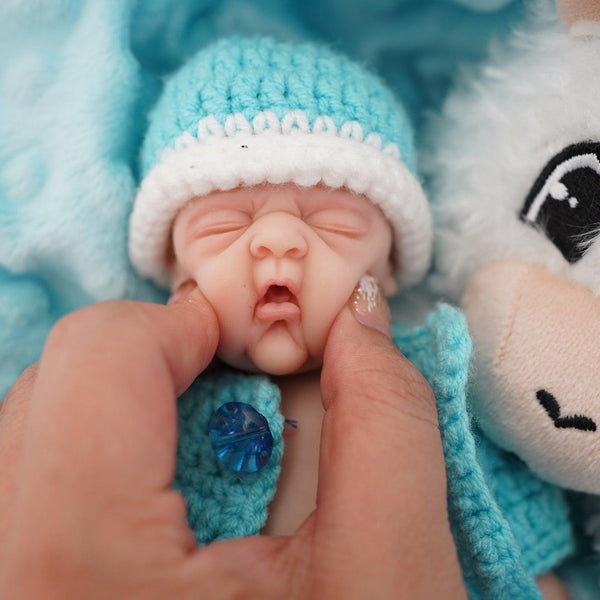 7" Micro Preemie Full Body Silicone Wronged bady Doll "Lucas" and "Lila"Lifelike Mini Reborn Doll Surprice Children Anti-Stress-Maternity Miracles - Mom & Baby Gifts