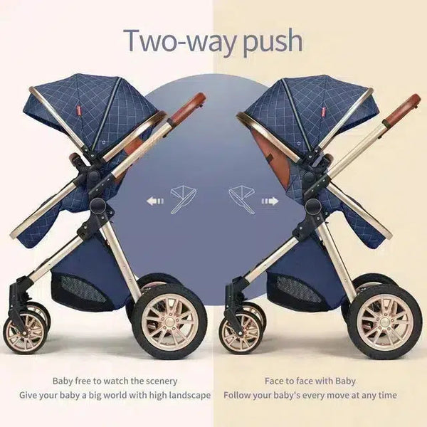 Creamy White Premium 3-in-1 Baby Stroller-Maternity Miracles - Mom & Baby Gifts