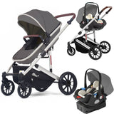 Deluxe 3 in 1 Baby Stroller Travel System-Maternity Miracles - Mom & Baby Gifts