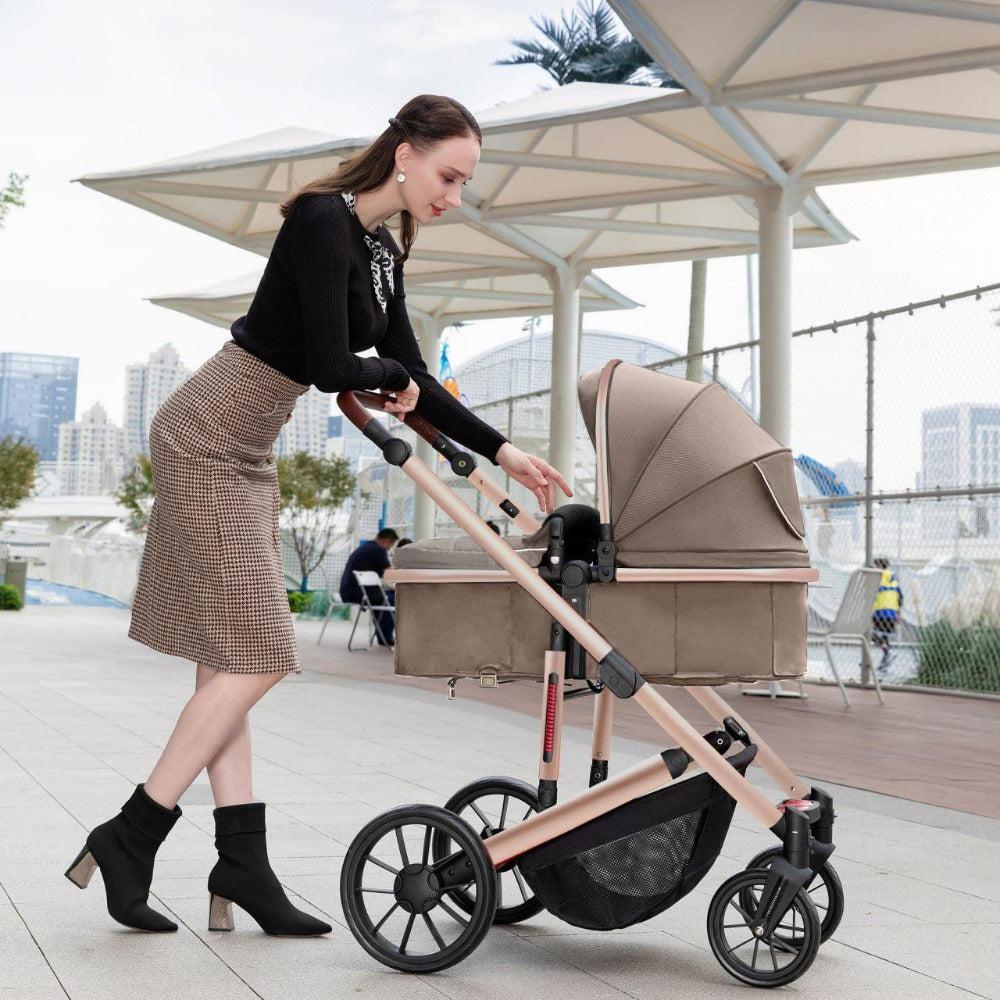 Deluxe 3 in 1 Baby Stroller Travel System-Maternity Miracles - Mom & Baby Gifts