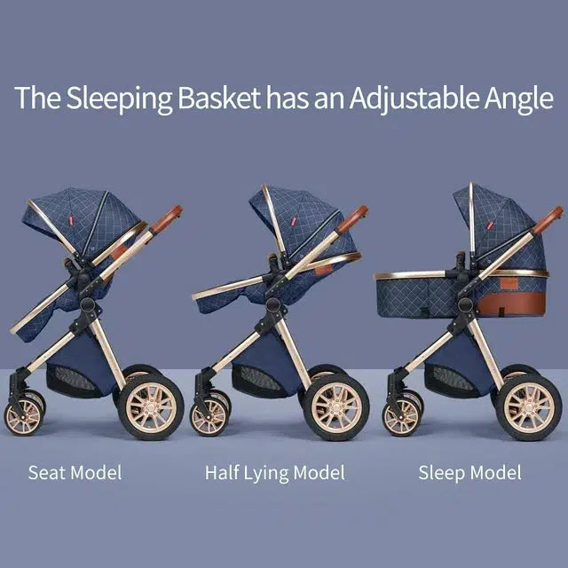 Grey Premium 3-in-1 Baby Stroller-Maternity Miracles - Mom & Baby Gifts