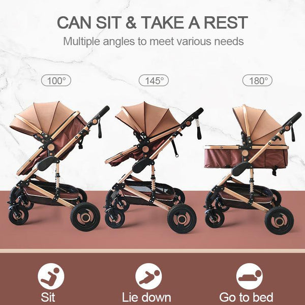 3-in-1 Baby Stroller Luxury Travel System-Maternity Miracles - Mom & Baby Gifts