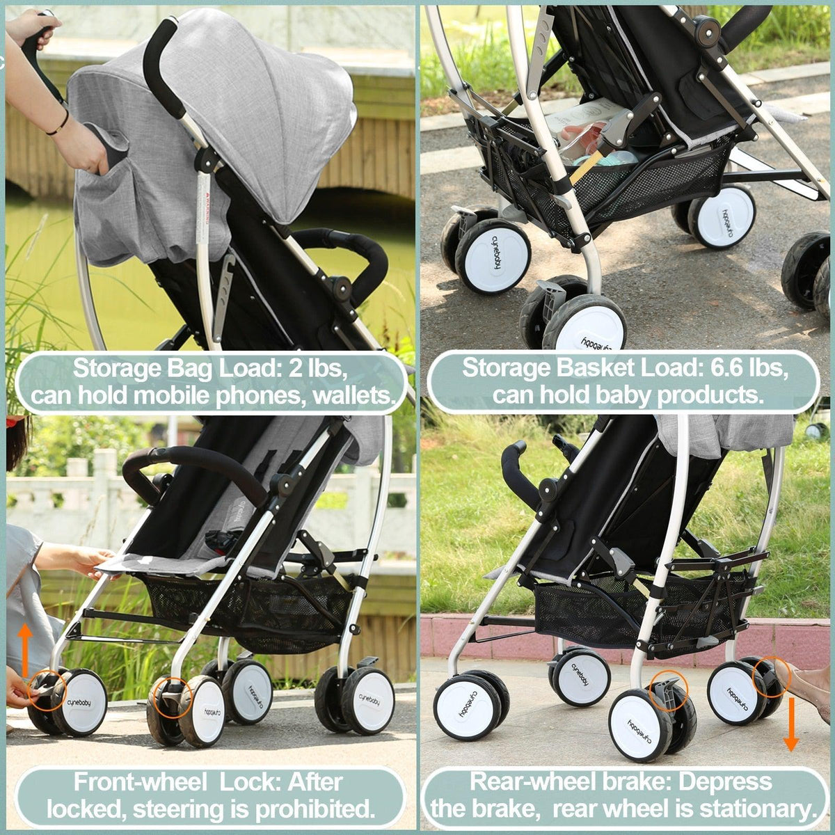 Multifunctional Lightweight Baby Stroller 2023 Simple Edition-Maternity Miracles - Mom & Baby Gifts