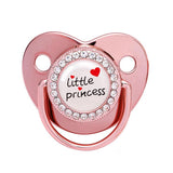 2023 New Baby Pacifier Rose Gold Bling Teether BPA Free Newborn Silicone Pacifier Baby Soother Nipple Dummy Baby Shower Gifts-Maternity Miracles - Mom & Baby Gifts