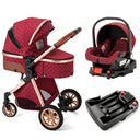  Radiant Red 3-in-1 Travel System (ISOFIX BASE INCLUDED)