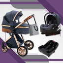  Brilliant Dark Blue 3-in-1 Travel System (ISOFIX BASE INCLUDED)