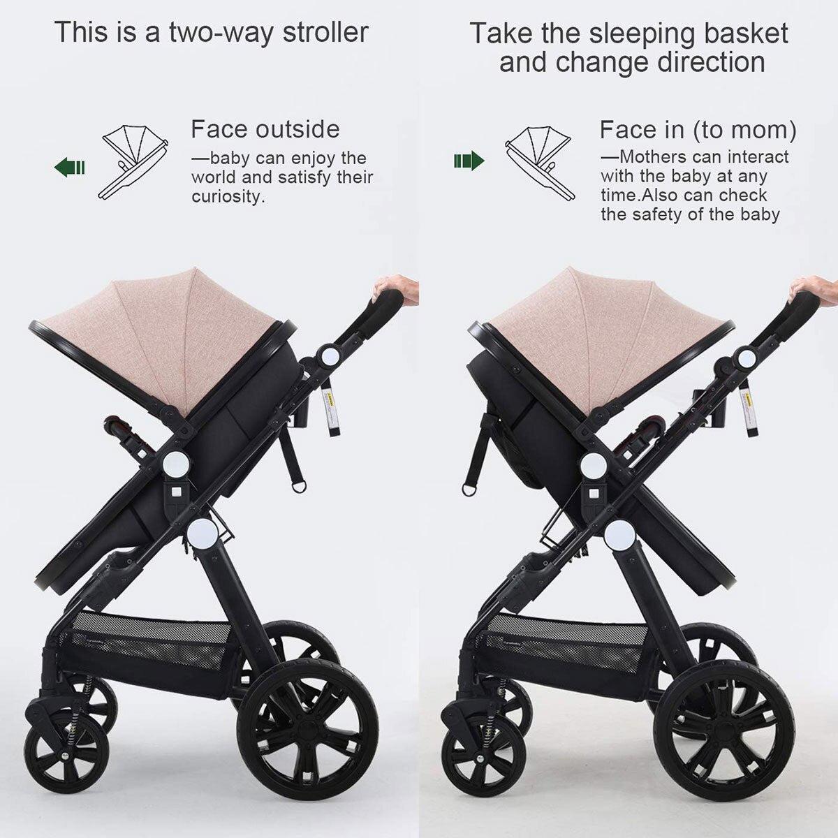 2023 Shockproof High View Pram Baby Stroller-Maternity Miracles - Mom & Baby Gifts