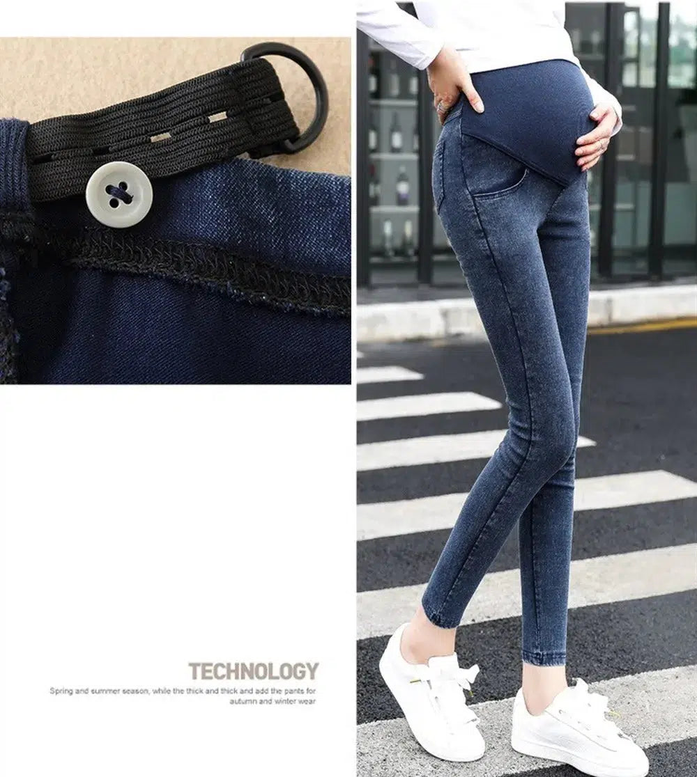 Stylish Maternity Denim Jeans-Maternity Miracles - Mom & Baby Gifts