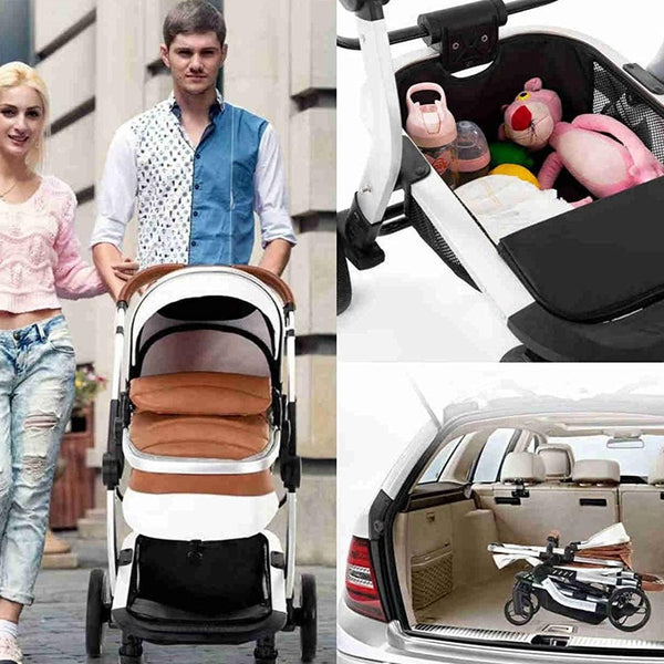 3-in-1 Baby Stroller 2022 Luxury Travel System (Car Seat Base Included)-Maternity Miracles - Mom & Baby Gifts